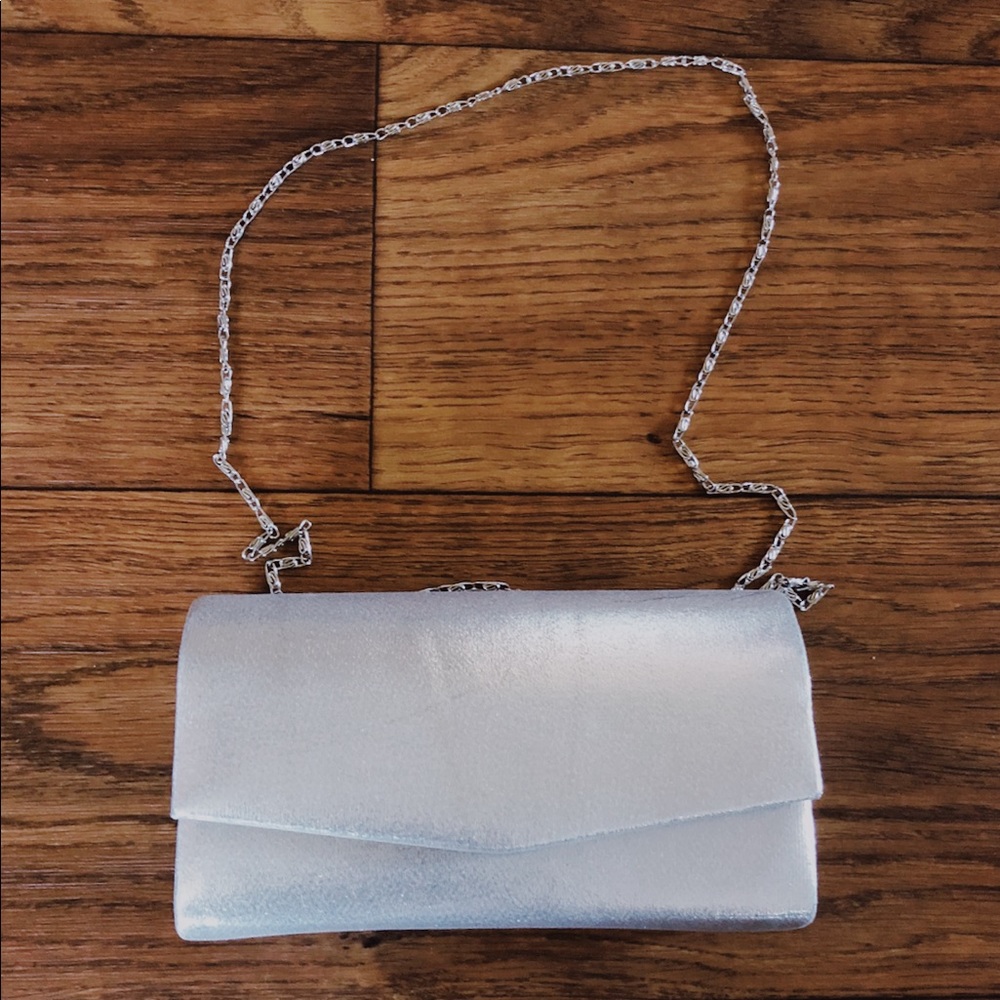 silver crossbody bag
